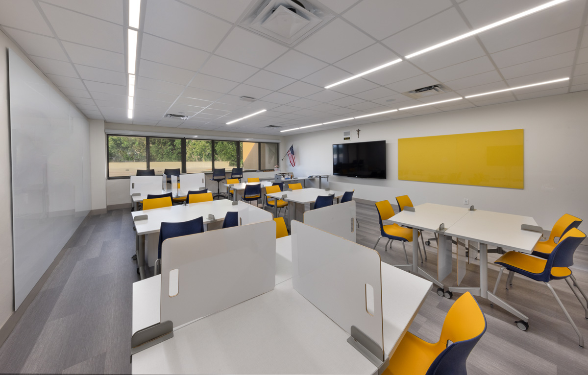 Classroom of the Belen Jesuit Innovation Ctr in Miami, FL.       